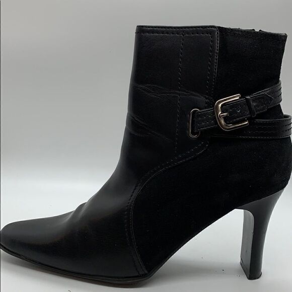 White mountain vegan leather & fabric ankle boots - Picture 2 of 8